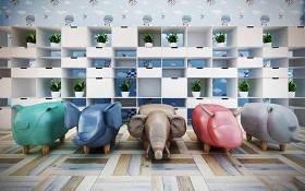 现代儿童动物矮凳装饰柜组合3D模型下载 现代儿童动物矮凳装饰柜组合3D模型下载