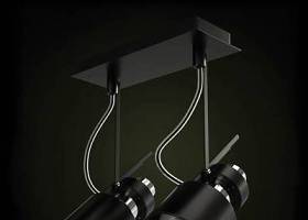 现代黑色金属筒灯射灯3D模型下载 现代黑色金属筒灯射灯3D模型下载