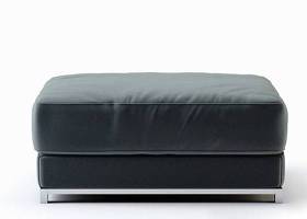 现代灰色方型布艺沙发凳3D模型下载 现代灰色方型布艺沙发凳3D模型下载
