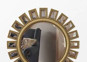 现代金箔圆形装饰镜3d模型下载 现代金箔圆形装饰镜3d模型下载