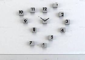 现代小方块时钟挂钟3D模型下载 现代小方块时钟挂钟3D模型下载