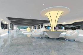 现代科技展厅大堂3D模型下载 现代科技展厅大堂3D模型下载