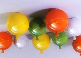 现代儿童气球装饰灯3D模型下载 现代儿童气球装饰灯3D模型下载