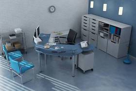 现代办公桌椅文件柜组合3D模型下载 现代办公桌椅文件柜组合3D模型下载