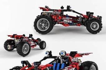 现代乐高全地形车玩具3D模型下载 现代乐高全地形车玩具3D模型下载