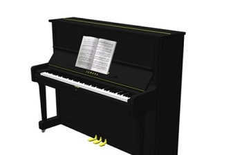 乐器钢琴SU模型下载 乐器钢琴SU模型下载