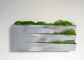 现代绿植墙饰3D模型下载 现代绿植墙饰3D模型下载