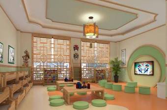 新中式童风雅颂国学幼儿园教室3D模型下载 新中式童风雅颂国学幼儿园教室3D模型下载