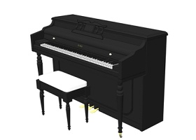 乐器钢琴SU模型下载 乐器钢琴SU模型下载
