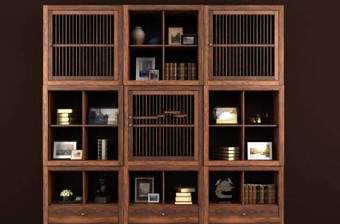 现代实木书柜书籍摆件组合3D模型下载 现代实木书柜书籍摆件组合3D模型下载