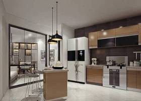 现代厨房橱柜3D模型下载 现代厨房橱柜3D模型下载