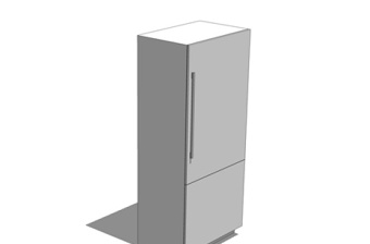 单开门冰箱SU模型下载 单开门冰箱SU模型下载