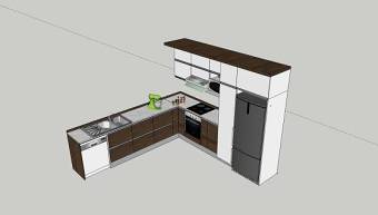 厨房橱柜模型SU模型下载 厨房橱柜模型SU模型下载