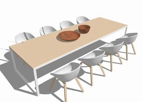 餐桌su模型下载 餐桌su模型下载