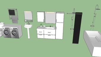 家居卫生间 草图大师模型SU模型下载 家居卫生间 草图大师模型SU模型下载