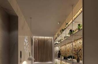 现代酒店电梯间 绿色盆栽组合3D模型下载 现代酒店电梯间 绿色盆栽组合3D模型下载