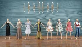 现代女装模特吊灯组合3d模型下载 现代女装模特吊灯组合3d模型下载