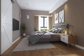 北欧卧室双人床3D模型下载 北欧卧室双人床3D模型下载