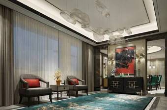 中式酒店餐厅VIP包间休息区3D模型下载 中式酒店餐厅VIP包间休息区3D模型下载