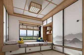 日式卧室3D模型下载 日式卧室3D模型下载