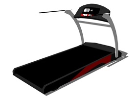 室内健身器材跑步机SU模型下载 室内健身器材跑步机SU模型下载