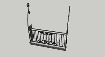 栏杆 欧式铁艺 阳台围栏su模型下载 栏杆 欧式铁艺 阳台围栏su模型下载