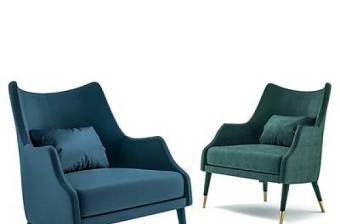 现代布艺单人沙发椅组合3D模型下载 现代布艺单人沙发椅组合3D模型下载