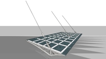 巨大的玻璃雨棚SU模型下载 巨大的玻璃雨棚SU模型下载