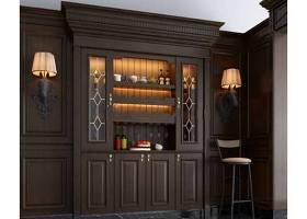 欧式酒柜橱柜3D模型下载 欧式酒柜橱柜3D模型下载