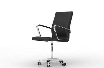 现代黑色皮质办公椅3D模型下载 现代黑色皮质办公椅3D模型下载