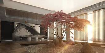 新中式茶室景观树3d模型下载 新中式茶室景观树3d模型下载
