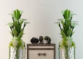 美式田园陶瓷花瓶花卉猴子饰品组合3D模型下载 美式田园陶瓷花瓶花卉猴子饰品组合3D模型下载