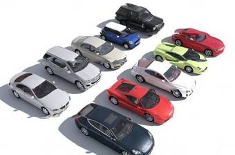 现代汽车跑车组合3D模型下载 现代汽车跑车组合3D模型下载