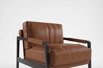 现代皮革单人沙发3D模型下载 现代皮革单人沙发3D模型下载