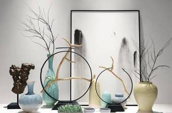 新中式陶瓷花瓶摆件组合3D模型 下载 新中式陶瓷花瓶摆件组合3D模型 下载
