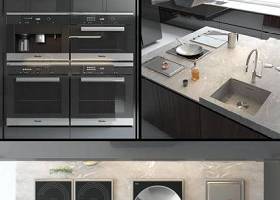 现代敞开式厨房橱柜组合3D模型下载 现代敞开式厨房橱柜组合3D模型下载
