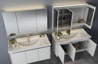 现代台盆浴室柜组合3D模型下载 现代台盆浴室柜组合3D模型下载