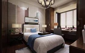 新中式卧室单人床3D模型下载 新中式卧室单人床3D模型下载