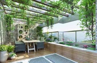 现代阳台花园花架荷花池植物摆件3D模型下载 现代阳台花园花架荷花池植物摆件3D模型下载
