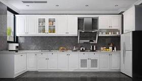 美式简约厨房橱柜3d模型下载 美式简约厨房橱柜3d模型下载