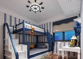 地中海儿童卧室上下床3D模型下载 地中海儿童卧室上下床3D模型下载
