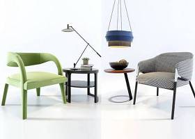 现代单人沙发茶几组合3d模型下载 现代单人沙发茶几组合3d模型下载
