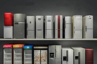 现代双开门单开门冰箱商店冰柜组合3D模型下载 现代双开门单开门冰箱商店冰柜组合3D模型下载