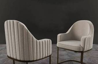 现代休闲布艺椅子3D模型下载 现代休闲布艺椅子3D模型下载