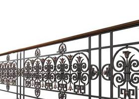欧式铁艺栏杆护栏3D模型下载 欧式铁艺栏杆护栏3D模型下载