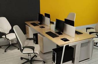 现代办公桌椅卡位摆件组合3D模型下载 现代办公桌椅卡位摆件组合3D模型下载