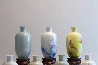中式陶瓷花瓶组合3D模型下载 中式陶瓷花瓶组合3D模型下载