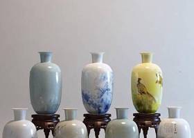 中式陶瓷花瓶组合3D模型下载 中式陶瓷花瓶组合3D模型下载