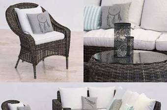 现代藤编户外沙发休闲椅组合3D模型下载 现代藤编户外沙发休闲椅组合3D模型下载