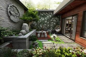 中式庭院花园阳台3D模型下载 中式庭院花园阳台3D模型下载
